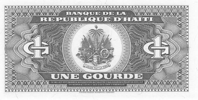 1 Gourde p253 1989 Haiti
